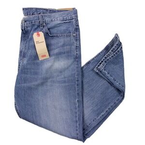 Levi's 514 Straight Fit Jeans Mens 40x30 Light‎ Wash Denim Pants NWT